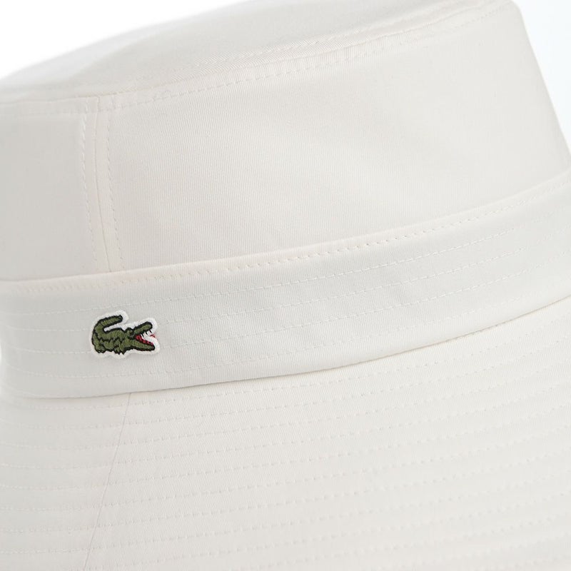 ラコステのバケットハット BASIC LONG BRIM HAT（ベーシック ロングブリム ハット） L7135 オフホワイト