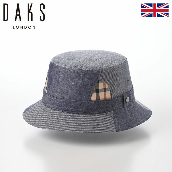 Hat Pattern Patchwork（ハット パターン パッチワーク） D1821 ネイビー