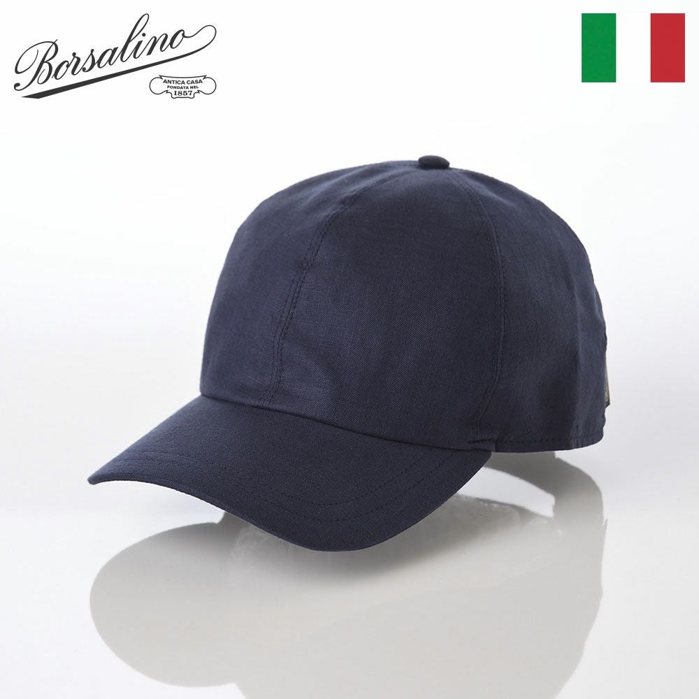 ボルサリーノ キャップ Baseball Cap Hiker Linen（ベイスボール