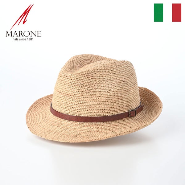 Rollable Raffia Hat（ローラブル ラフィアハット）  ブラウン