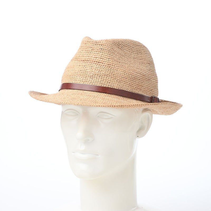 マローネのラフィアハット Rollable Raffia Hat（ローラブル ラフィアハット）  ブラウン