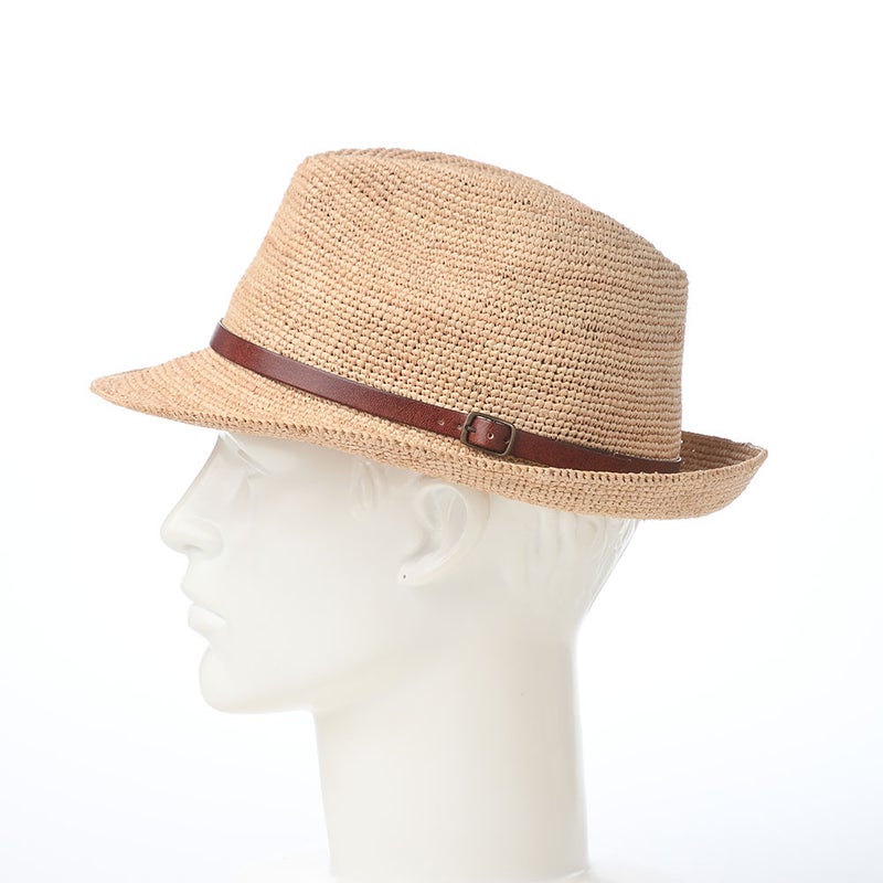マローネのラフィアハット Rollable Raffia Hat（ローラブル ラフィアハット）  ブラウン