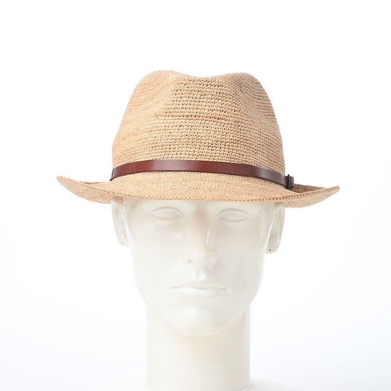 マローネのラフィアハット Rollable Raffia Hat（ローラブル ラフィアハット）  ブラウン