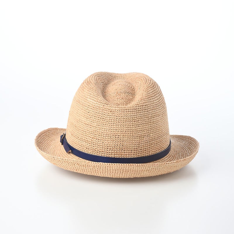 マローネのラフィアハット Rollable Raffia Hat（ローラブル ラフィアハット）  ネイビー
