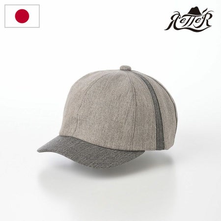 レッターのキャップ Japan Linen Cap（ジャパン リネン キャップ） グレー