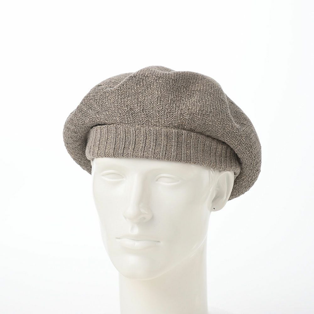 レッター ベレー帽 Rib Linen Beret Big（リブ リネン ベレー ビッグ