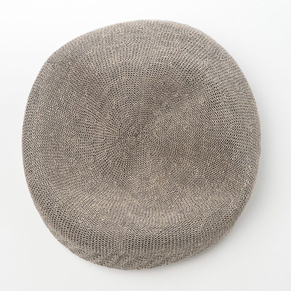 レッター ベレー帽 Rib Linen Beret Big（リブ リネン ベレー ビッグ