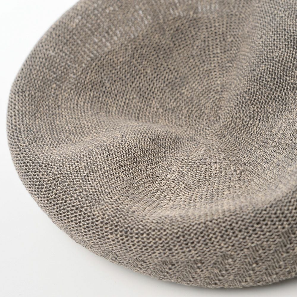 レッター ベレー帽 Rib Linen Beret Big（リブ リネン ベレー ビッグ