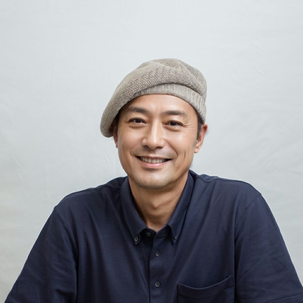 レッター ベレー帽 Rib Linen Beret Big（リブ リネン ベレー ビッグ