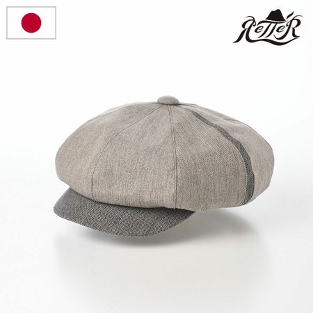 レッターのキャスケット Japan Linen Cas（ジャパン リネン キャス） グレー