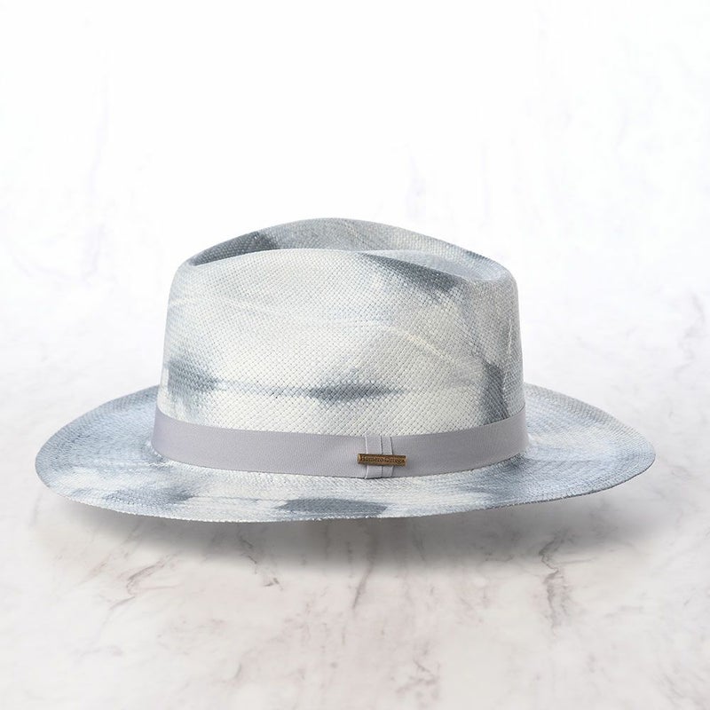 オメロ オルテガのパナマハット TIE DYE PANAMA（タイダイパナマ） ブルーグレー