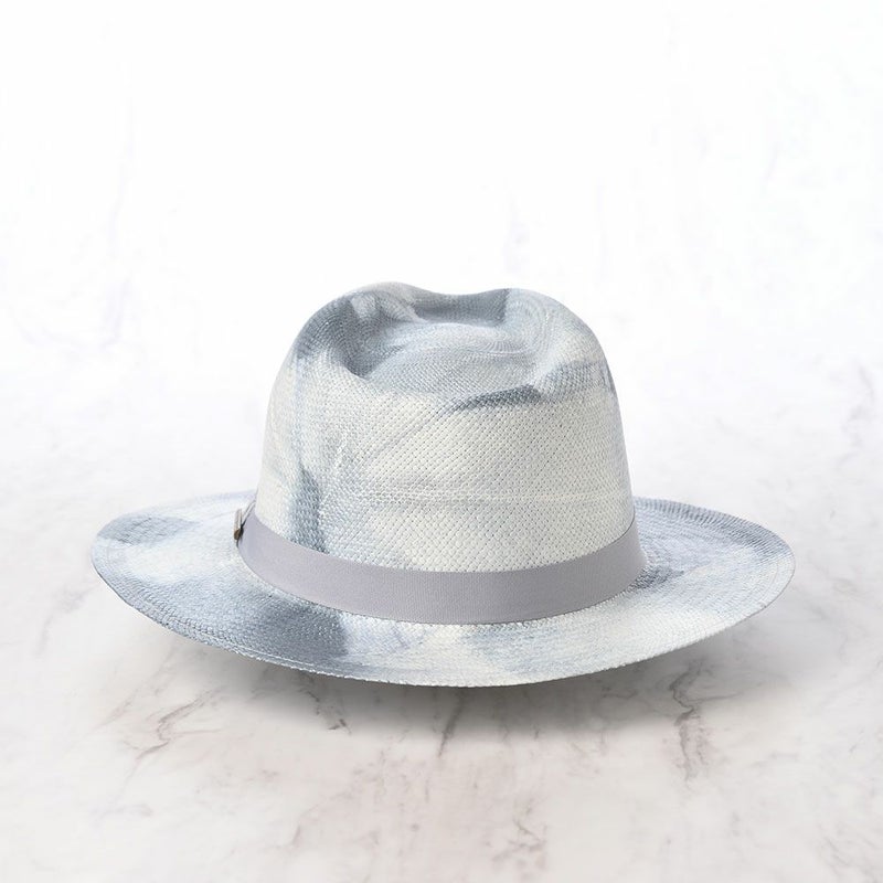 オメロ オルテガのパナマハット TIE DYE PANAMA（タイダイパナマ） ブルーグレー
