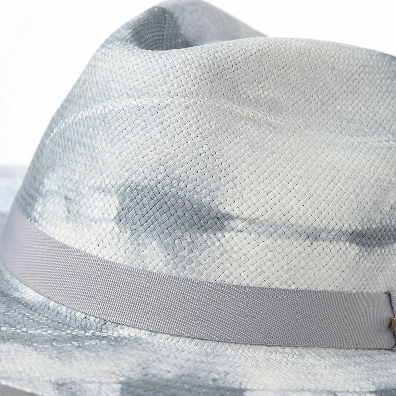 オメロ オルテガのパナマハット TIE DYE PANAMA（タイダイパナマ） ブルーグレー