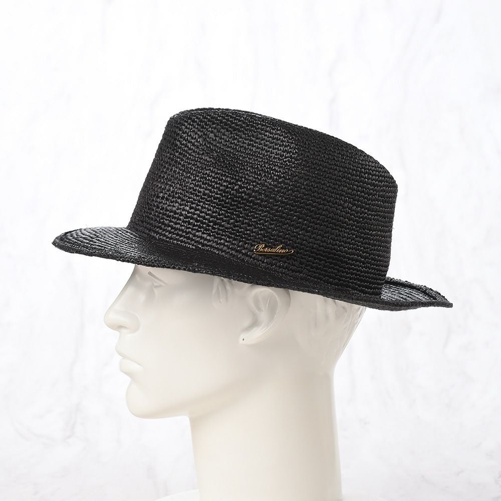 ボルサリーノ　パナマハット　ブラックリボン付き ボルサリーノ パナマハット Panama Crochet（パナマ クロシェ） 141248