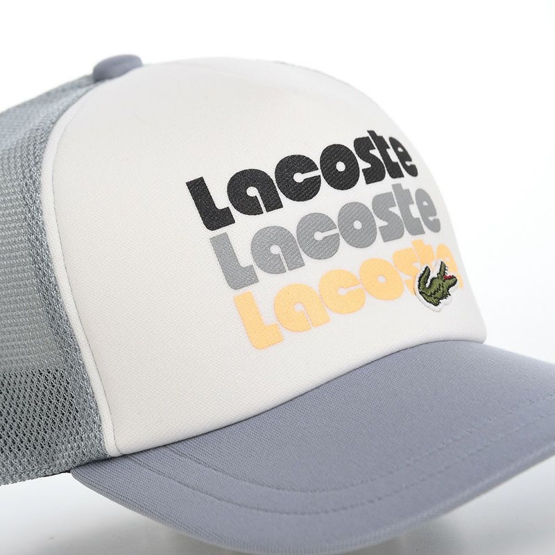 ラコステのキャップ PRINT MESH CAP（プリント メッシュキャップ） L1305 グレー