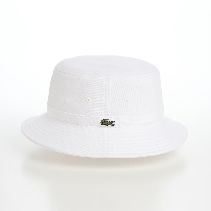 ラコステのバケットハット KANOKO BUCKET HAT（カノコ バケットハット） L1311 ホワイト