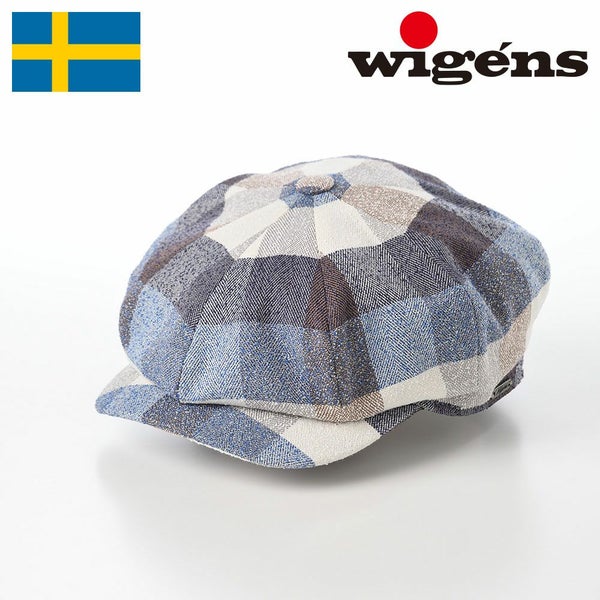 Newsboy Retro Cap Big Soft Check（ニュースボーイレトロキャップ ビッグソフトチェック）W101861 ブルー