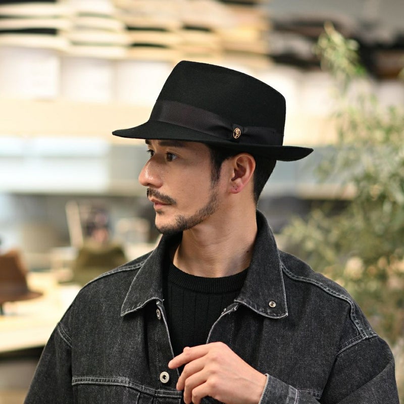 ガリュープラネットのフェルトハット Classic Felt Hat（クラシックフェルトハット）812 ブラック