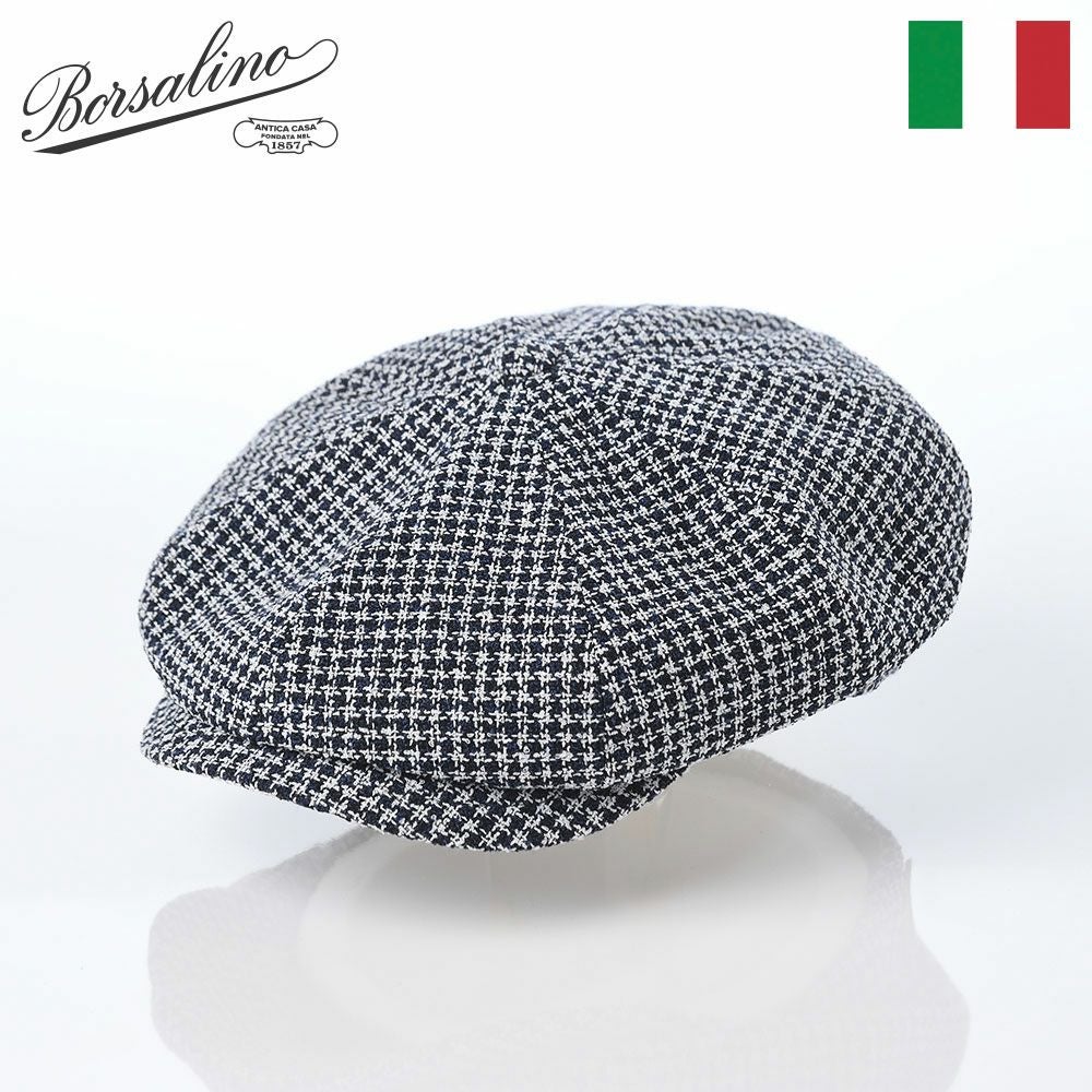 ボルサリーノ キャスケット Hunting Ubaldo Houndstooth（ハンチング