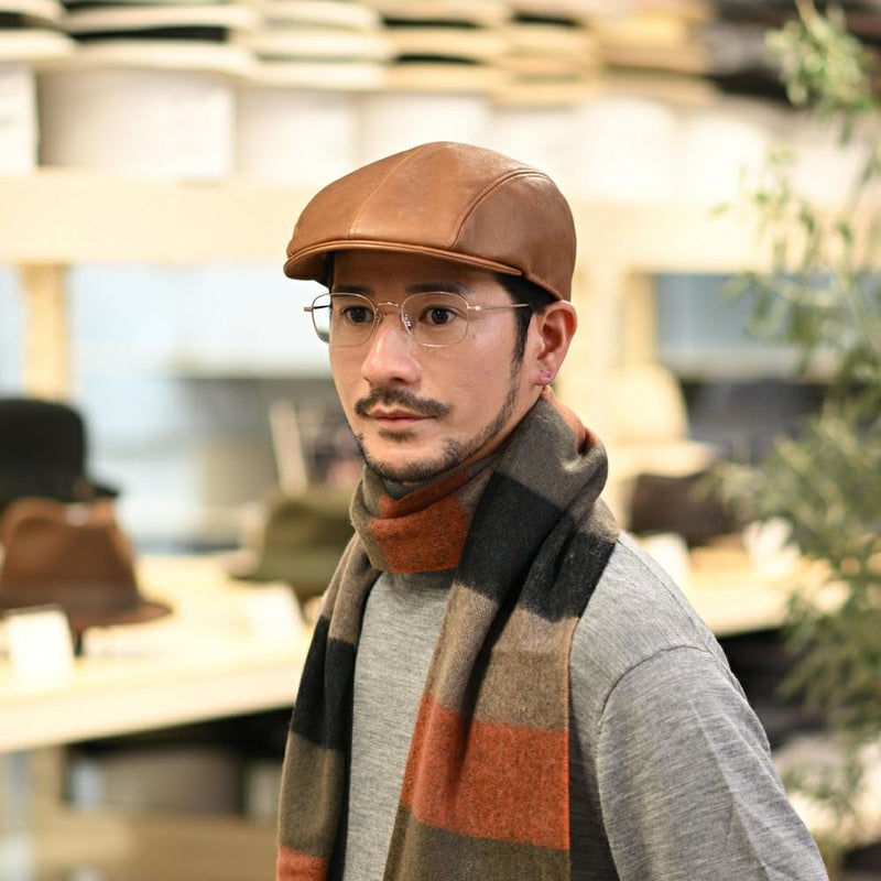 マローネのハンチング Lamb Leather Hunting（ラムレザー ハンチング） BN094 ブラウン