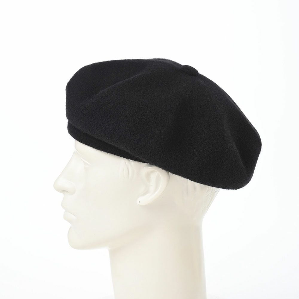 KTZベレー帽 ブラック カンゴール ベレー帽 WOOL JAX BERET（ウール ジャックス ベレー