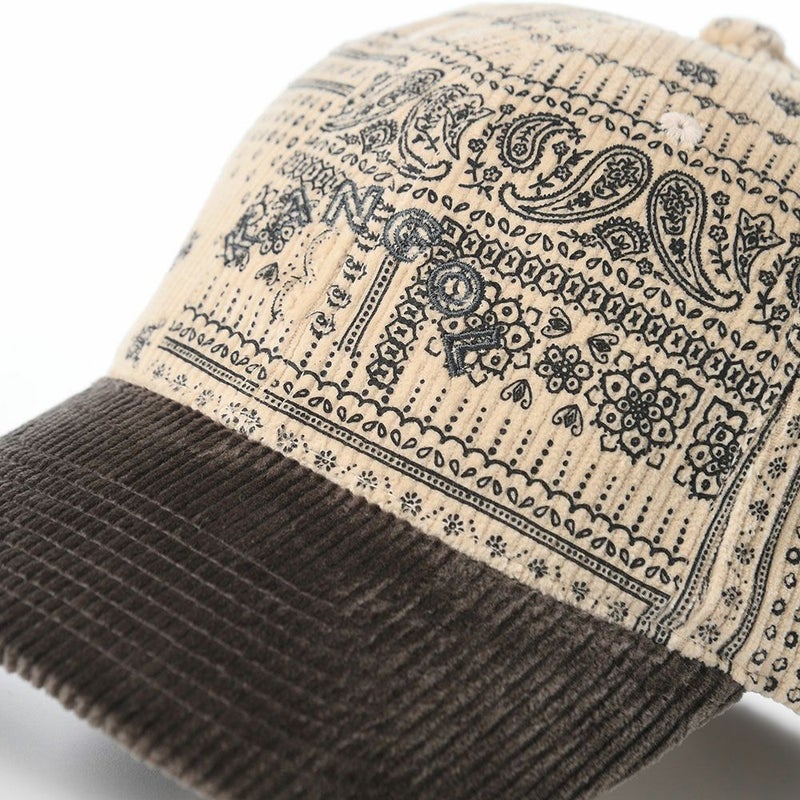 カンゴールのキャップ FLEXFIT CORD BASEBALL CAP（フレックスフィット コード ベースボールキャップ） クリーム