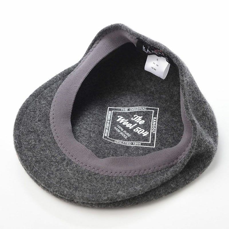 カンゴールのハンチング WOOL 504（ウール） ダークフランネル