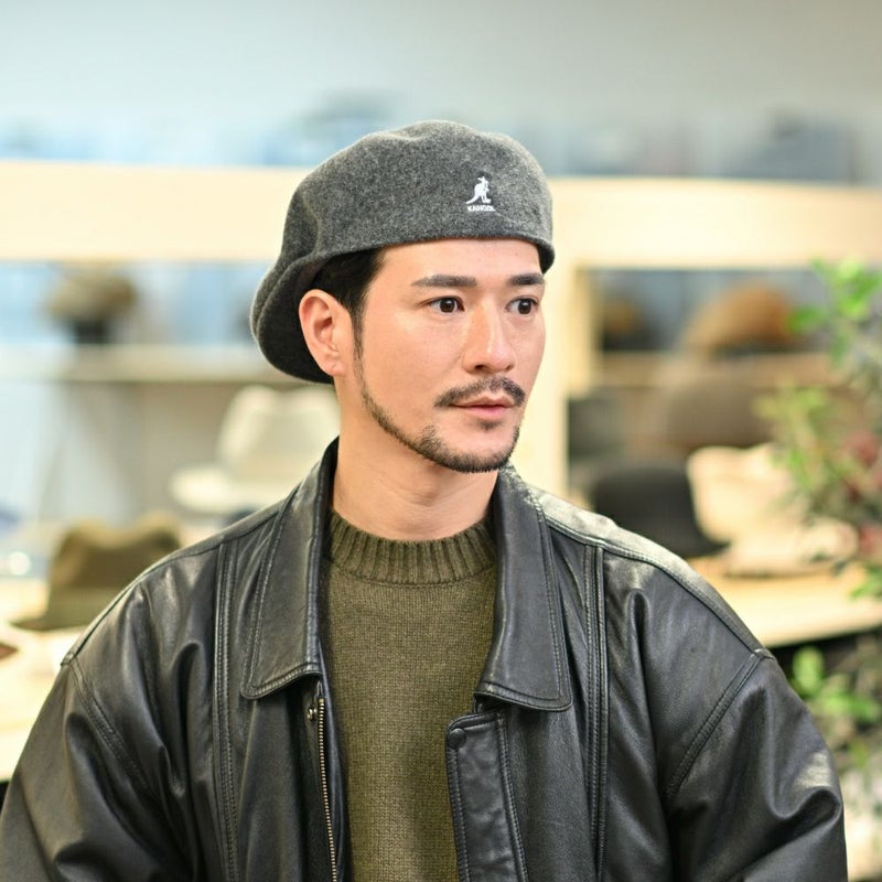 カンゴールのハンチング WOOL 504（ウール） ダークフランネル