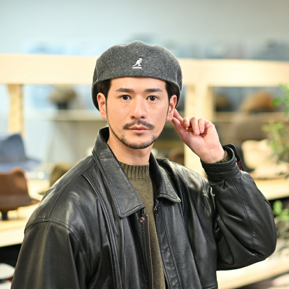 カンゴール ハンチング WOOL 504（ウール） ダークフランネル | 帽子