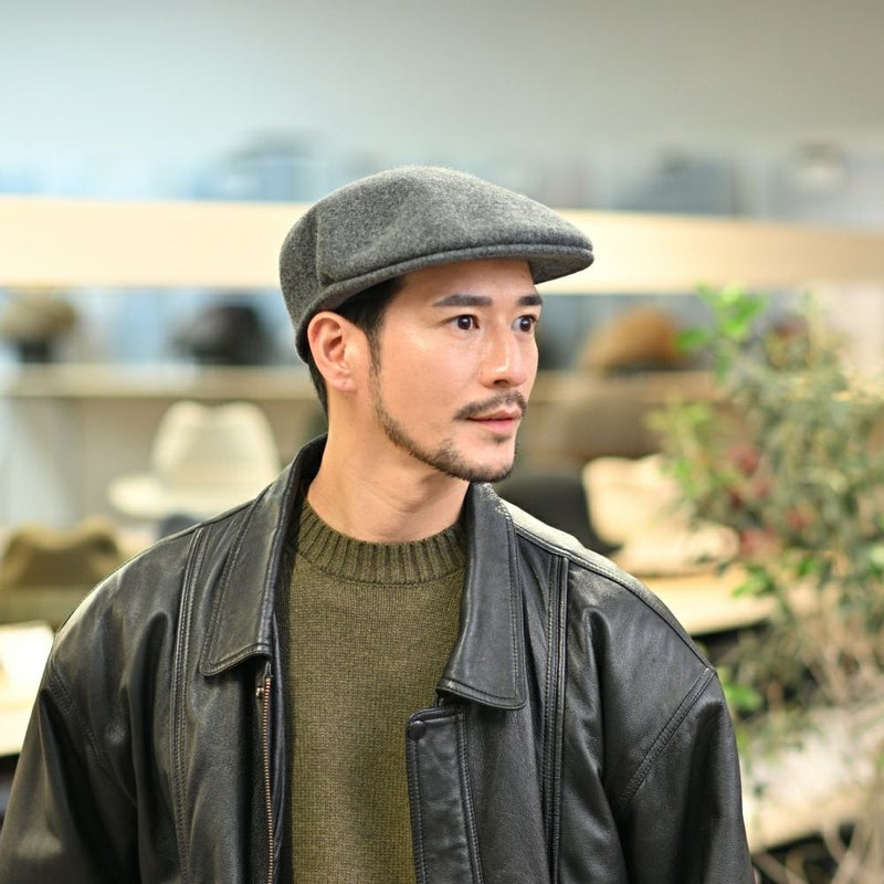 カンゴールのハンチング WOOL 504（ウール） ダークフランネル
