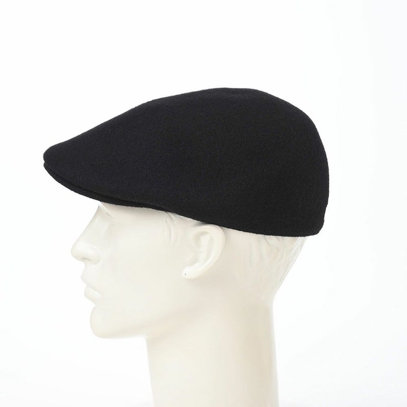 カンゴールのハンチング SEAMLESS WOOL 507（シームレスウール） ブラック