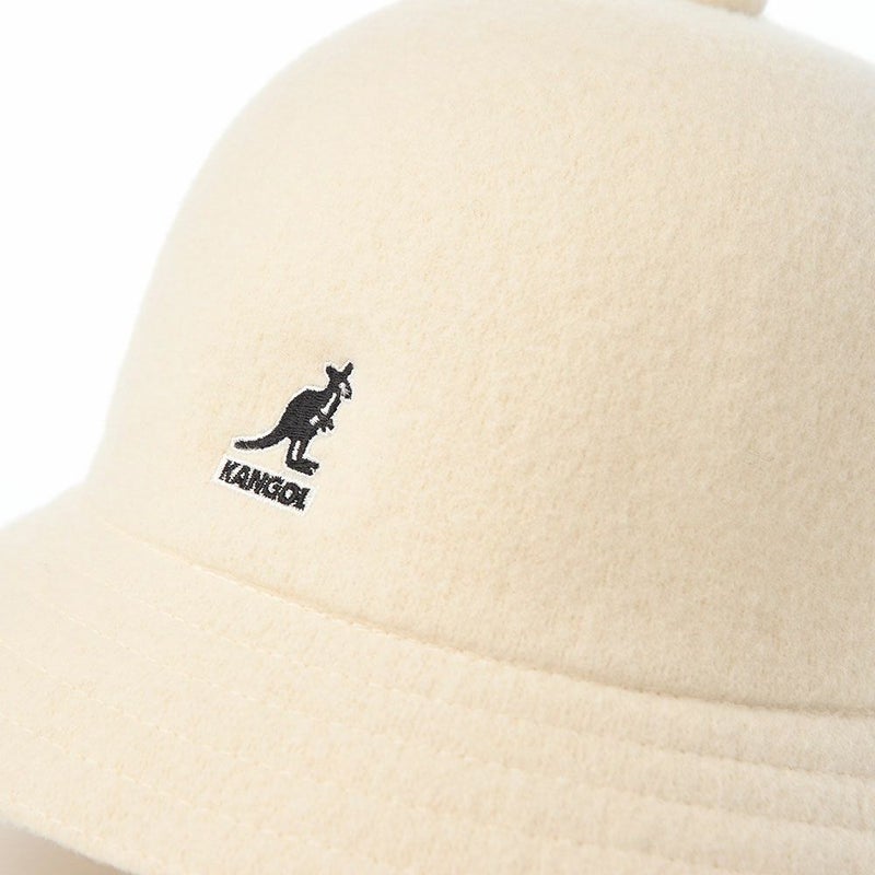 カンゴールのバケットハット WOOL CASUAL（ウール カジュアル） ホワイト