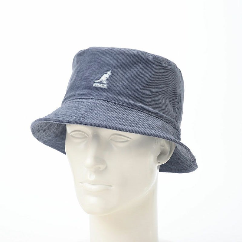 カンゴールのバケットハット CORD BUCKET（コーデュロイ バケット） デニムブルー