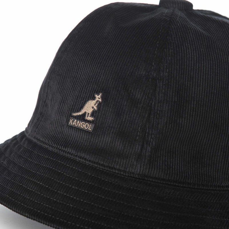 カンゴールのバケットハット CORD CASUAL（コーデュロイ カジュアル） ブラック