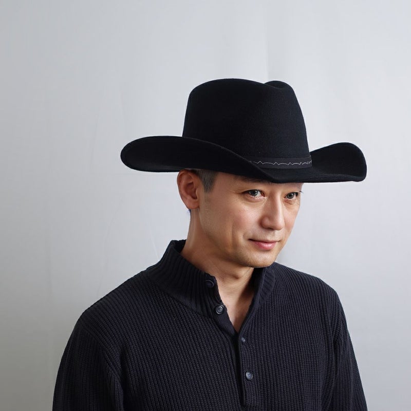ビガリのフェルトハット MUSTANG（マスタング） ブラック