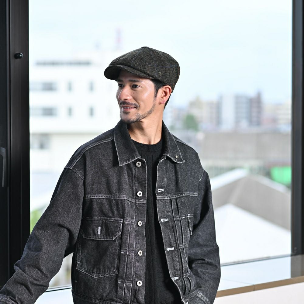 ヴィンテージ　キャスケット　ツイード　イングランド　USA RRL ハリス フェイルスワース キャスケット Harris Tweed Carloway（ハリス