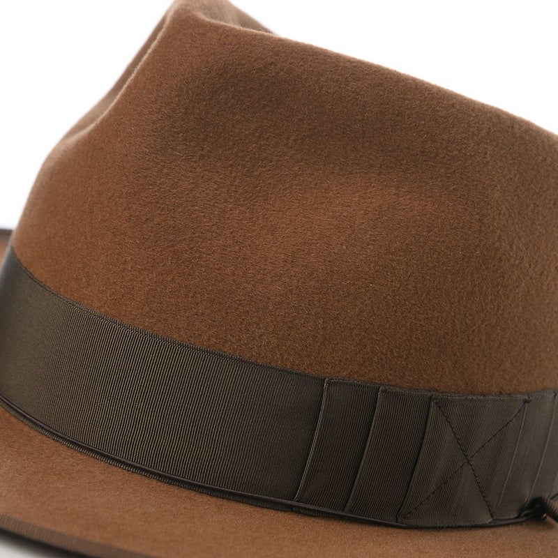ステットソンのフェルトハット VELOR FELT OPENCROWN（ベロアフェルト オープンクラウン） SE797 キャメル