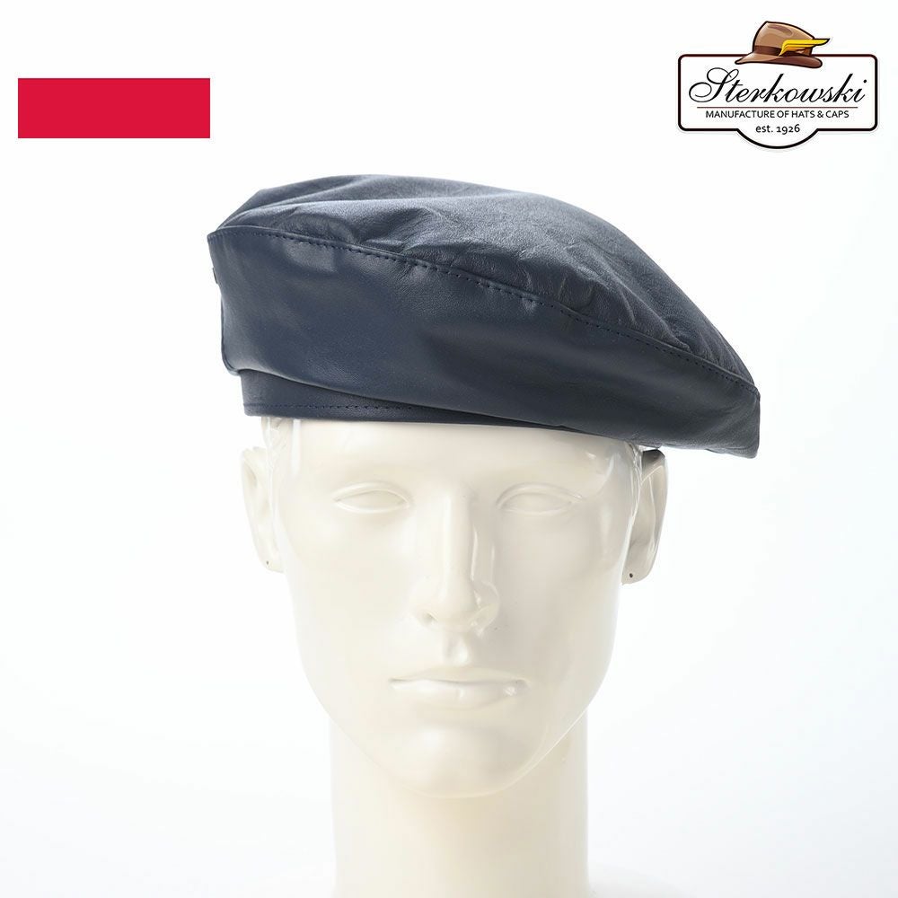 ステルコフスキー ベレー帽 Rebel Leather Beret（リベルレザー ベレー