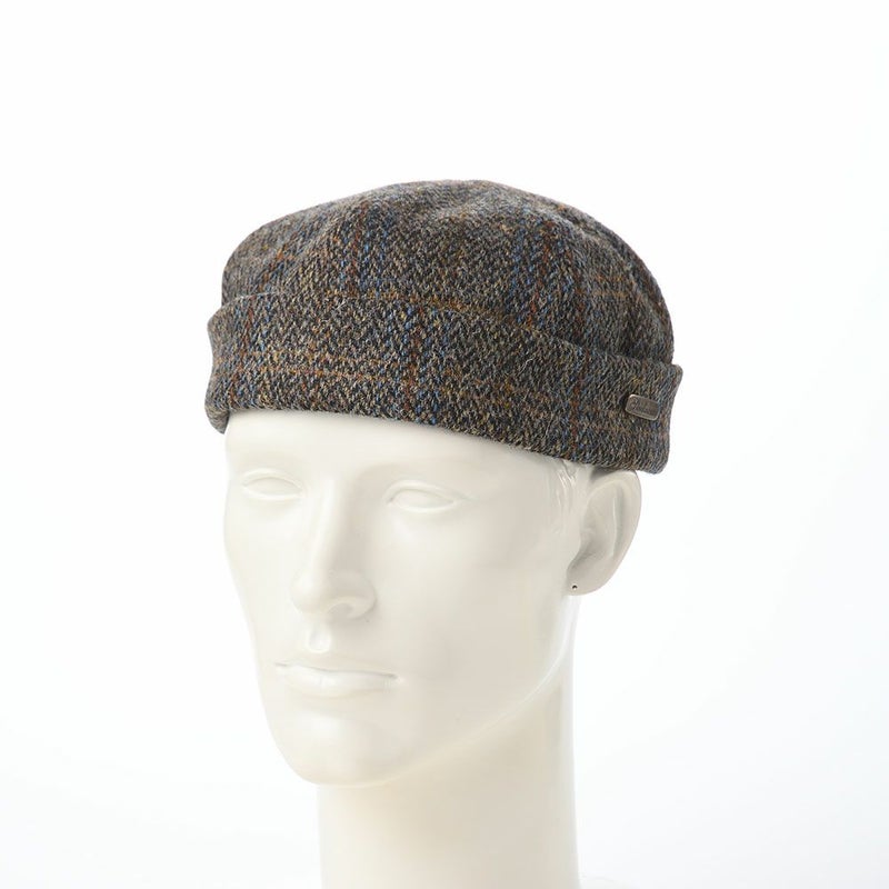 ステルコフスキーのロールキャップ Dockers Harris Tweed（ドッカーズ ハリスツイード） ブラウン