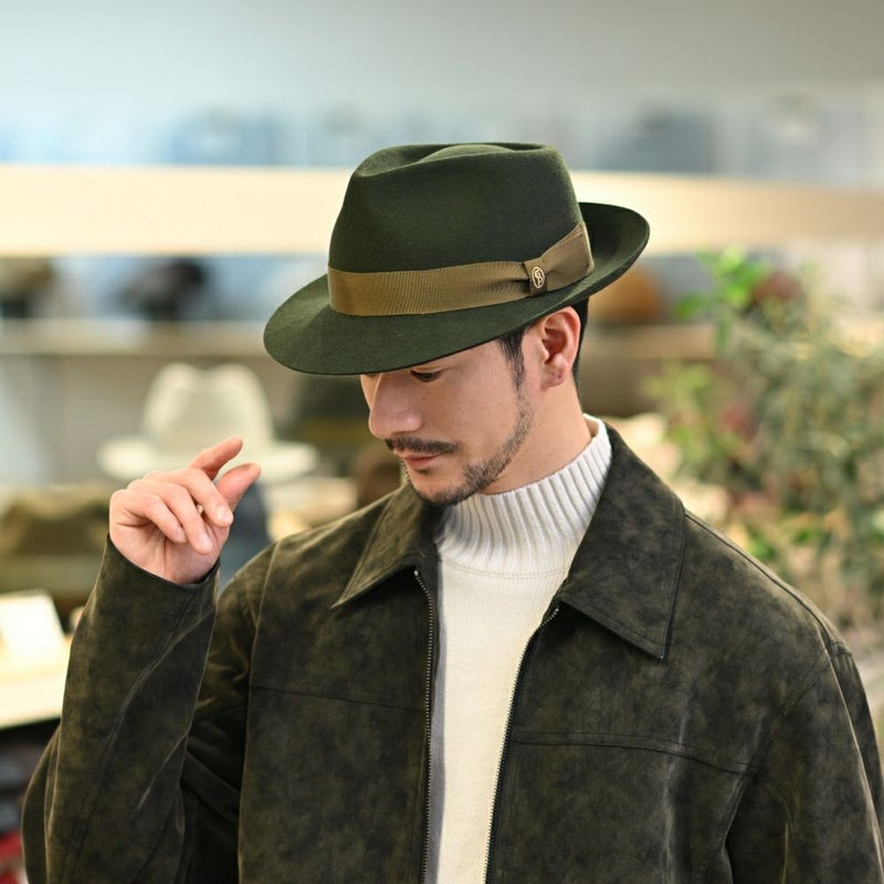 ガリュープラネットのフェルトハット Classic Felt Hat（クラシックフェルトハット）812 カーキ