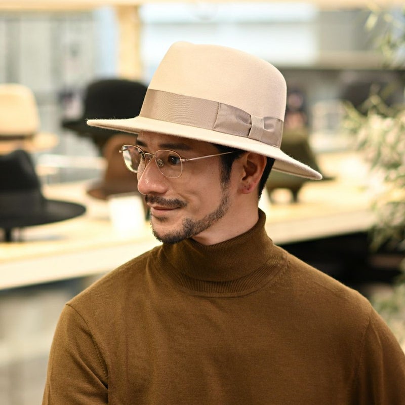トナックのフェルトハット FEDORA CHANTILLY（フェドラ シャンティー） クリーム