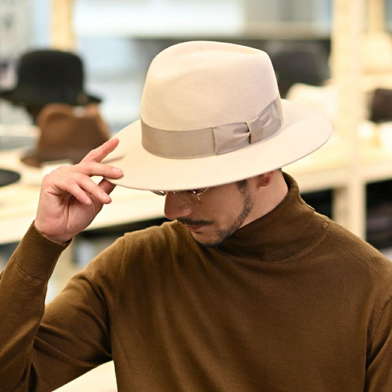 トナックのフェルトハット FEDORA CHANTILLY（フェドラ シャンティー） クリーム