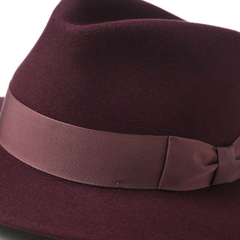 トナックのフェルトハット FEDORA ROUGE（フェドラ ルージュ） ワインレッド