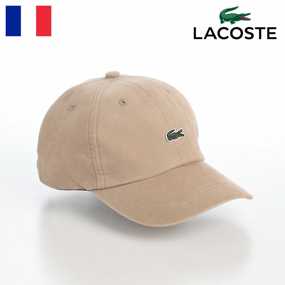ラコステ キャップ ONE POINT CORDUROY CAP（ワンポイント