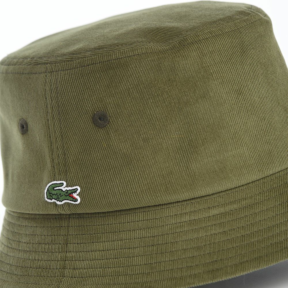 ラコステ バケットハット ONE POINT CORDUROY HAT（ワンポイント