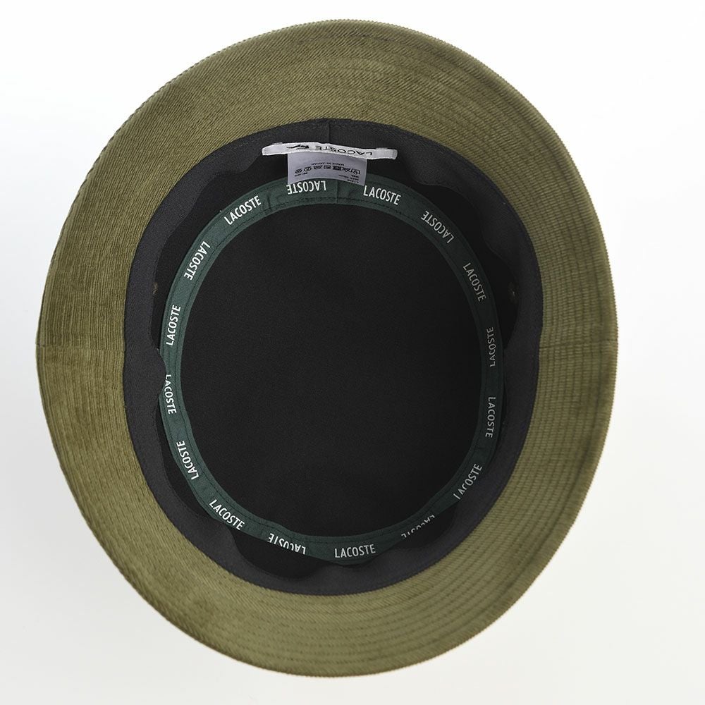 ラコステ バケットハット ONE POINT CORDUROY HAT（ワンポイント