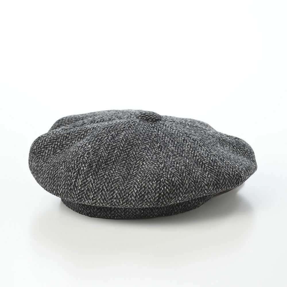 ステットソン キャスケット HARRISTWEED LEATHER BIG CAS（ハリス