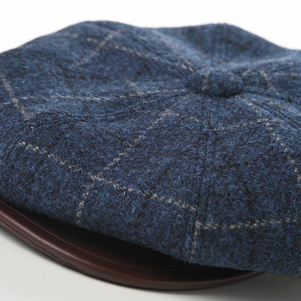 ステットソン キャスケット HARRISTWEED LEATHER BIG CAS（ハリス