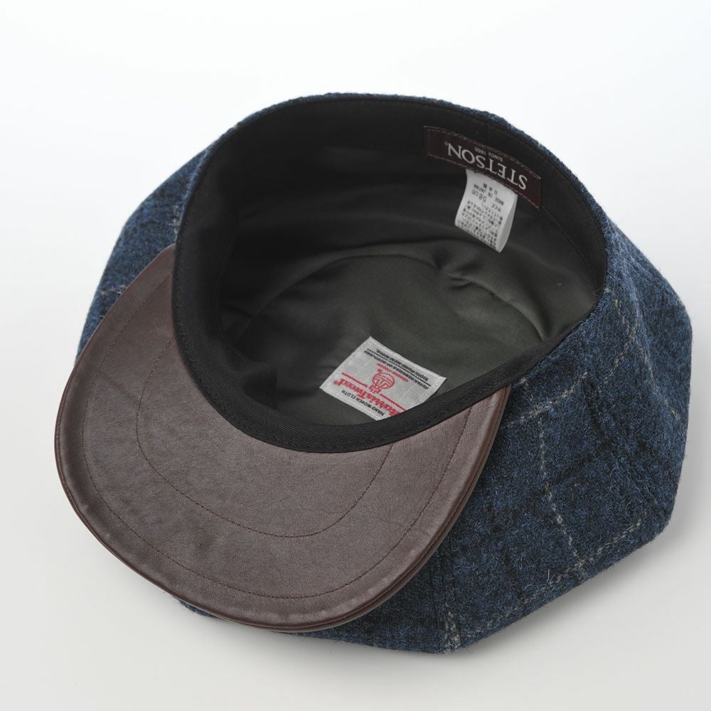 ステットソン キャスケット HARRISTWEED LEATHER BIG CAS（ハリス