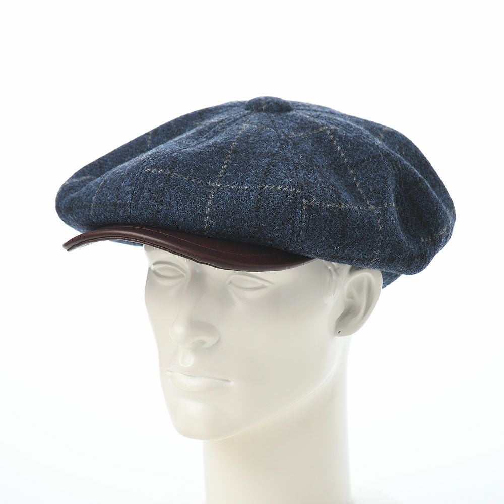 ステットソン キャスケット HARRISTWEED LEATHER BIG CAS（ハリス
